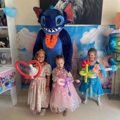 Location mascotte Stitch et sculpture sur ballons Brest