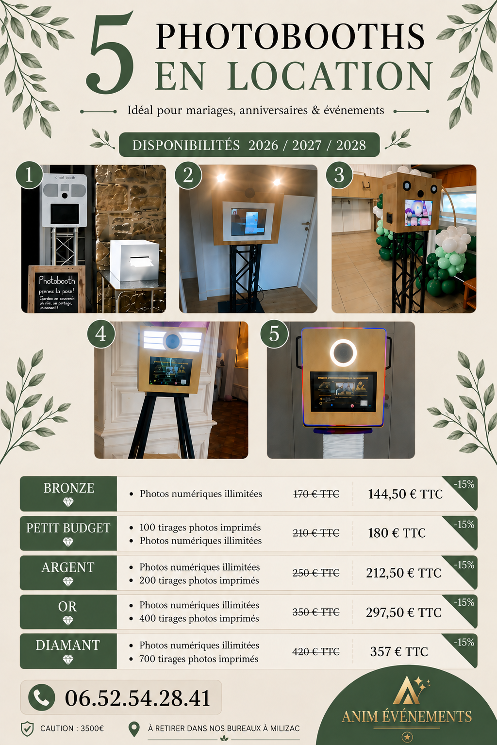 Tarif location photobooth Brest