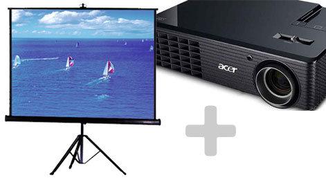 VIDEOPROJECTEUR + ECRAN GEANT