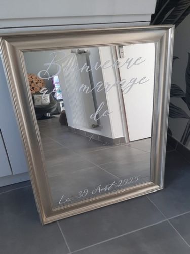 Miroir de bienvenue personnalisable par nos soins