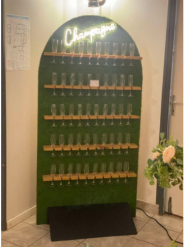 Mur à champagne spécial mariage