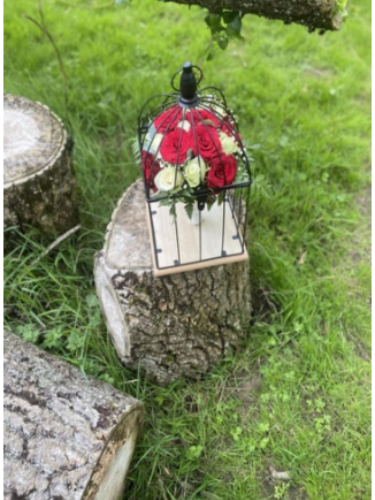 Cage bouquet de la marièe