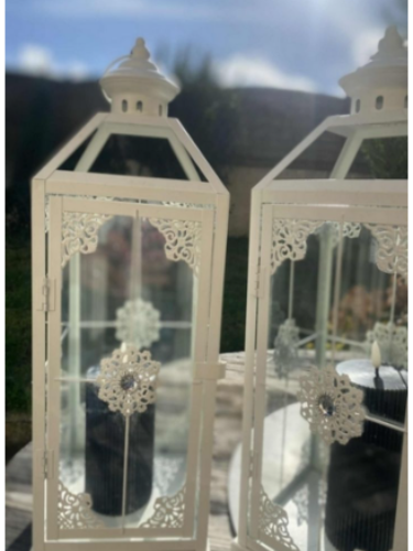 Magnifique lanterne blanche