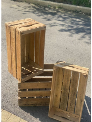 Caisse en bois mariage champêtre