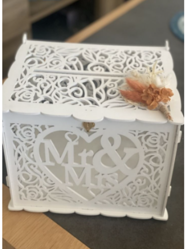 Urne mariage blanche