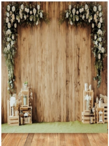 Décor arrière de photobooth spécial champêtre