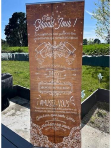 Panneau Roll-up panneau de bienvenue