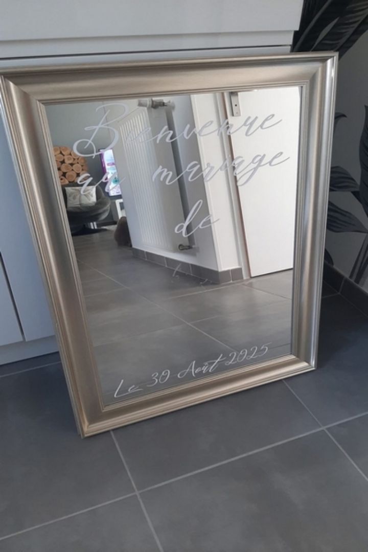 Miroir de bienvenue personnalisé